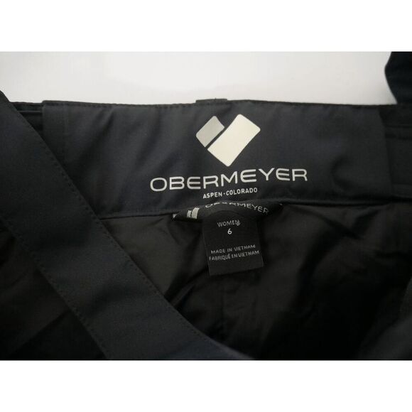 Obermeyer Women’s Malta Bib Overalls Black Waterproof Insulated Snow Ski Size 6 - Picture 10 of 11